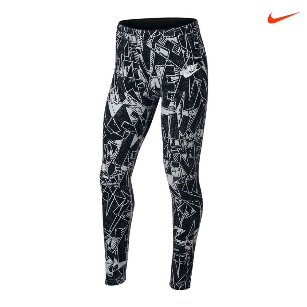 GIRLS NIKE SPORTSWEAR MASHUP PRINTED TIGHTS  SZ L